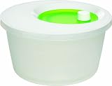 EMSA 505087 BASIC Salatschleuder, weiß/grün
