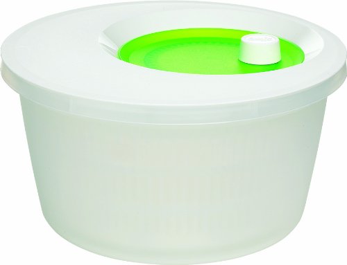 EMSA 505087 BASIC Salatschleuder, weiß/grün