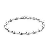 Sterling Silver Continuous Teardrop Bracelet