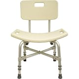 Bariatric Shower Stool with Back without Opening