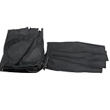 Black Fingerless Leather Gel Pad Biker Cycle Gloves Xl