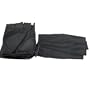 Black Fingerless Leather Gel Pad Biker Cycle Gloves Medium