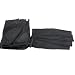 New Black Fingerless Leather Gel Pad Biker Cycle Gloves Large