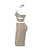 Whoinshop Women's Sleeveless Skirt Set 2 Piece Cocktail Bandage Dress