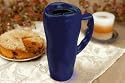 Made in the USA - Ceramic 20 oz Cobalt Blue Travel Mug