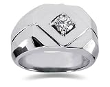 0.50 CTW Men's Diamond Ring in Platinum