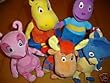 Set of (5) Ty Beanie Babies Pablo, Uniqua, Tyrone, Austin & Tasha Backyardigans
