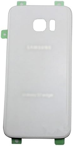 OEM Rear Housing Back Case Battery Door Cover Glass Panel With Adhesive Pre-installed For Samsung Galaxy S7 edge G935,White(Not fit for S7)