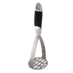 Kitchen Craft Master Class Soft Grip Long Handled Potato Masher, Stainless Steel