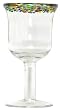Hand Blown Glass Confetti Wine Glass 7.25"H 10oz Set of Four