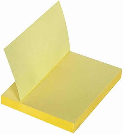 Paper Sticky Notes, 3 in x 3 in, Yellow , Recyclable Single-sided Paste Notes , 10 Pads/Pack