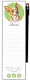 Wellspring Magnetic Refrigerator Note Pad with Pencil, Dog Breeds, Chihuahua