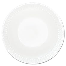 Dart 12BWWC 10 - 12-Ounce Concorde White Non-Laminated Foam Bowl 125-Pack (Case of 8)