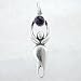 Amethyst Lunar Goddess Pendant in Sterling Silver, #8717