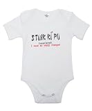 Cool Bamboo Unisex Baby Gift Boxed Stink Ki Pu Short Sleeve Bodysuit White 0 - 6 Months