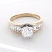 1.40 Carat Round Brilliant with Baguette Diamond Engagement Ring in 18ct Solid Yellow Gold