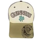 Mens Bioworld Guinness 3D Embroidered Screen Print w/ Mesh Adjustable Hat