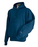 Reverse Weave Hooded Pullover Sweatshirt