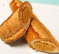 6 pc in bag Amandel Staaf/Almond Filled Stick Letter banket(Dutch Banket Letter). This delicious cookie is filled with almond paste.