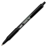 GTIN 070330123465 product image for BIC Soft Feel Retractable Ballpoint Pen, Fine Point (0.8 mm), Black, 12 Pens | upcitemdb.com