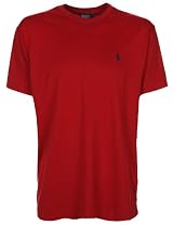 Ralph Lauren Mens T-Shirt Crew Neck Deep Red