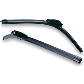 Ford Fiesta 2002-07 Retro Fit Flat AERO VU Windshield Wiper Blades - Pair Windscreen Wipers