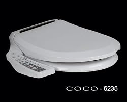Coco Bidet 6235 Elongated Electronic Heated Toilet Seat Infrared Air Dry Dual Wash Nozzles