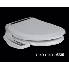 Coco Bidet 6235 Elongated Electronic Heated Toilet Seat Infrared Air Dry Dual Wash Nozzles