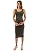 PattyBoutik Mama Scoop Neck Maternity Tank Dress