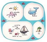 Baby Cie Divided 4 part TV tray 4 compartments Pirates ~ NEW
