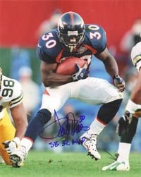 Terrell Davis Autographed/Hand Signed Denver Broncos 8x10 Photo