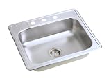 Elkay DJ125221 Dayton Satin Kitchen Sink 1 Hole Drop In (Top Mount)