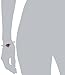 Amazon Essentials Sterling Silver Oxidized Genuine Marcasite and Gemstone Colored Glass Filigree Heart Bangle Bracelet, 7.25