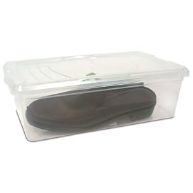 <b>5.4 Quart Plastic Shoe Box - Clear by Iris</b>