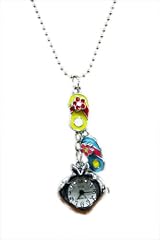 Watch Pendant Charm Necklace with Ball Chain (Sandals)