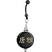 Custom Handcrafted Round Horn TANYA Chinese Name Belly Ring