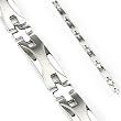 316L Stainless Steel IP Black and Coffee Dual Link Bracelet - Length 8.66" (220mm) - Width 10mm