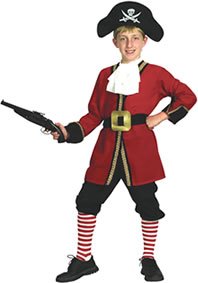 Pirate Captain Boy Fancy Dress Costume (child size) - Small
