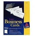 High-quality, heavyweight card stock perforated business cards can be used with Avery templates and printed on both sides.