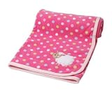 Carter's Cuddle Me Pink Polka Dot Sheep Fleece Baby Girl Blanket