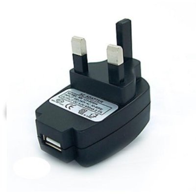 Childrens Toyshop  Computer : Free Postage: 3 PIN 1000mA USB UK wall plug AC Power Adapter Charger for MP3 players, ipods, mobile phones, PDA's and Digital Cameras etc-BLACK