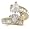 14k Gold Plated Marquise & Baguette CZ Engagement Ring