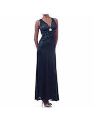 Sexy Floor Length Metallic  Homecoming Dress/Bridesmaid Dress/Prom Dress  With Rhinestones
