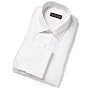 Trump Men's Spread Collar Tonal Solid French Cuff Woven Shirt