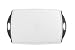 Dexas Large Cutting Board, White with Black Nibs
