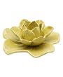 Yellow Ceramic Lotus Tea light Holder