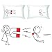 BoldLoft "You're Irresistible" Couple Pillowcases-Romantic Valentine's Day Gifts for Couples,Cute Valentines Gifts for Him or Her,Romantic Anniversary Gifts