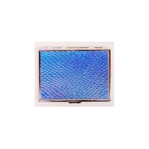 Outer Rebel Fashion Flasks and Smoking Accessories- Blue Snake Stainless Steel Cigarette ID Case...