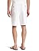 Haggar mens Cool 18 Classic Fit Expandable Waist Short Casual Shorts, White, 32