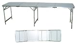 Foldable Extra Large Aluminium Family Picnic Table Outdoor Garden